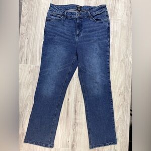 Simply Vera Vera Wang Petite Dark Blue Slim Straight Leg Jeans